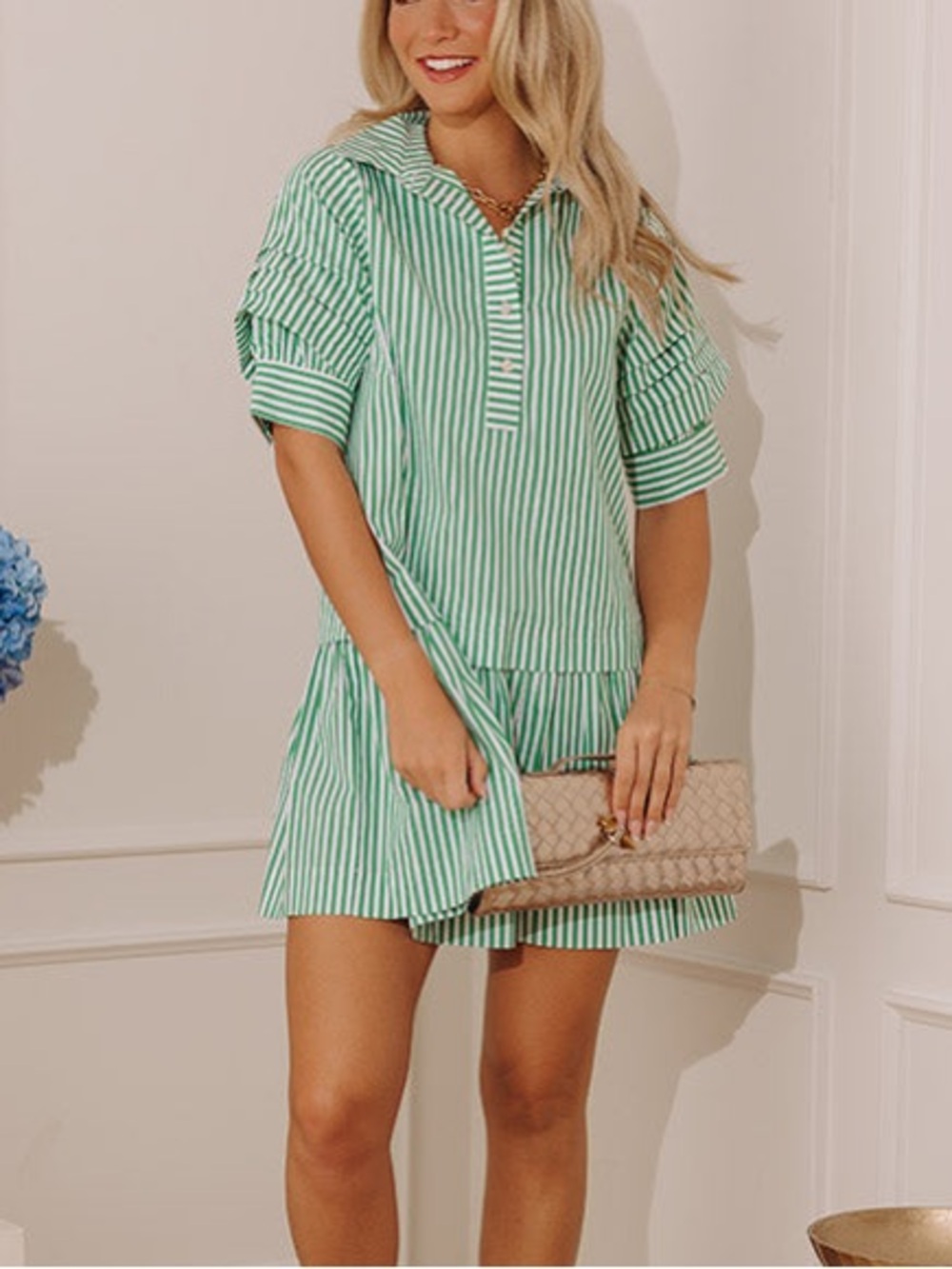 Pinch White & Green Dress